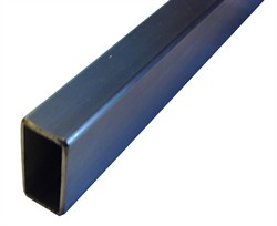 Rustfri Profilrør 40 x 20 x 1,5 mm. L = 0,5 Meter AISI 304