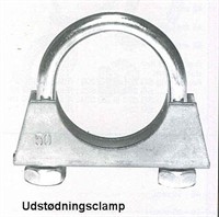 Udstødnings Clamp Ø73 mm. El - galvaniseret.