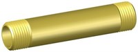 Messing nippelrør 1/4" BSP. x 80 mm.