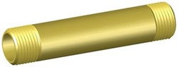 Nippelrør 1" x 200 mm Messing